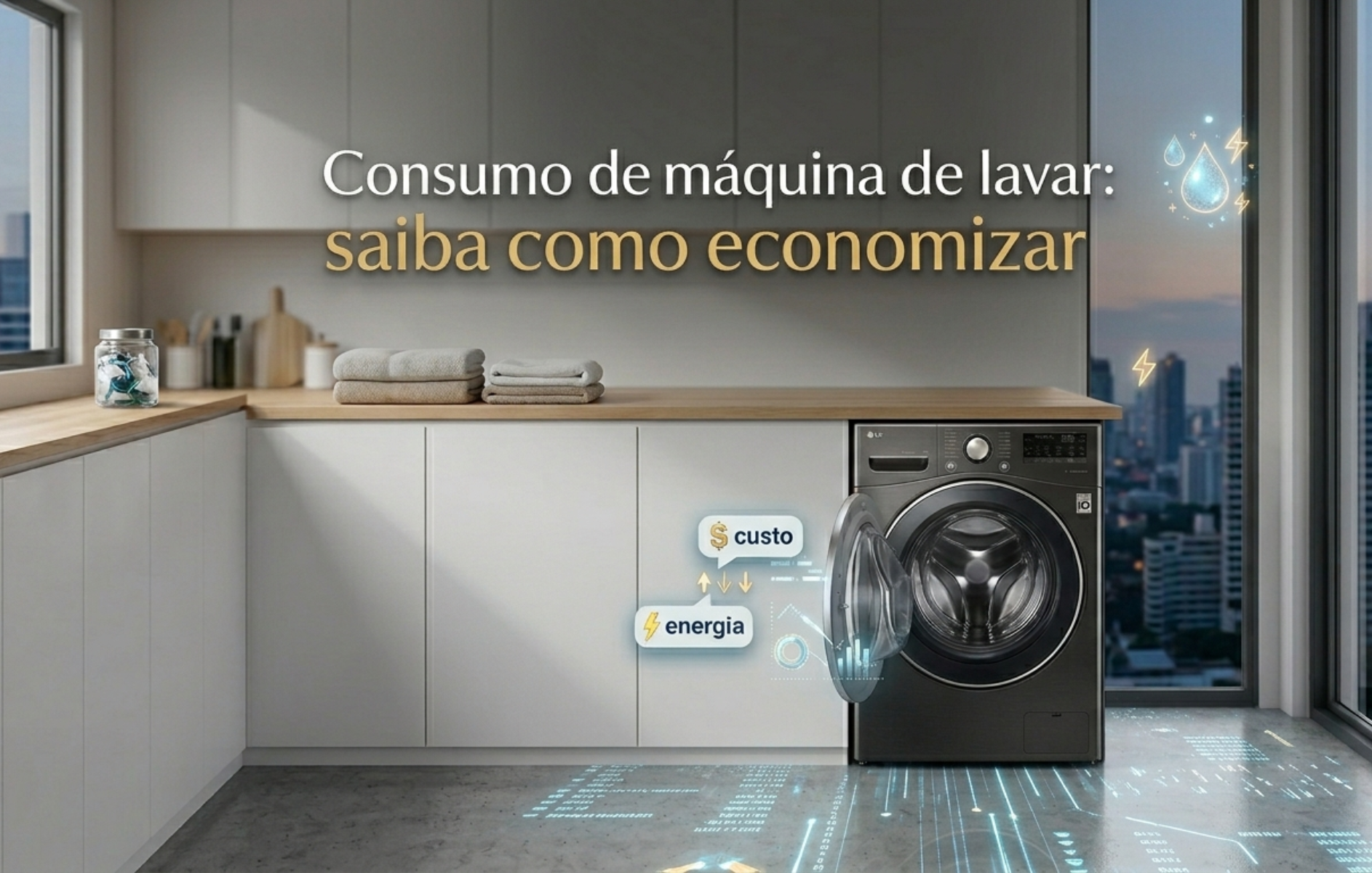Consumo de máquina de lavar: saiba como economizar