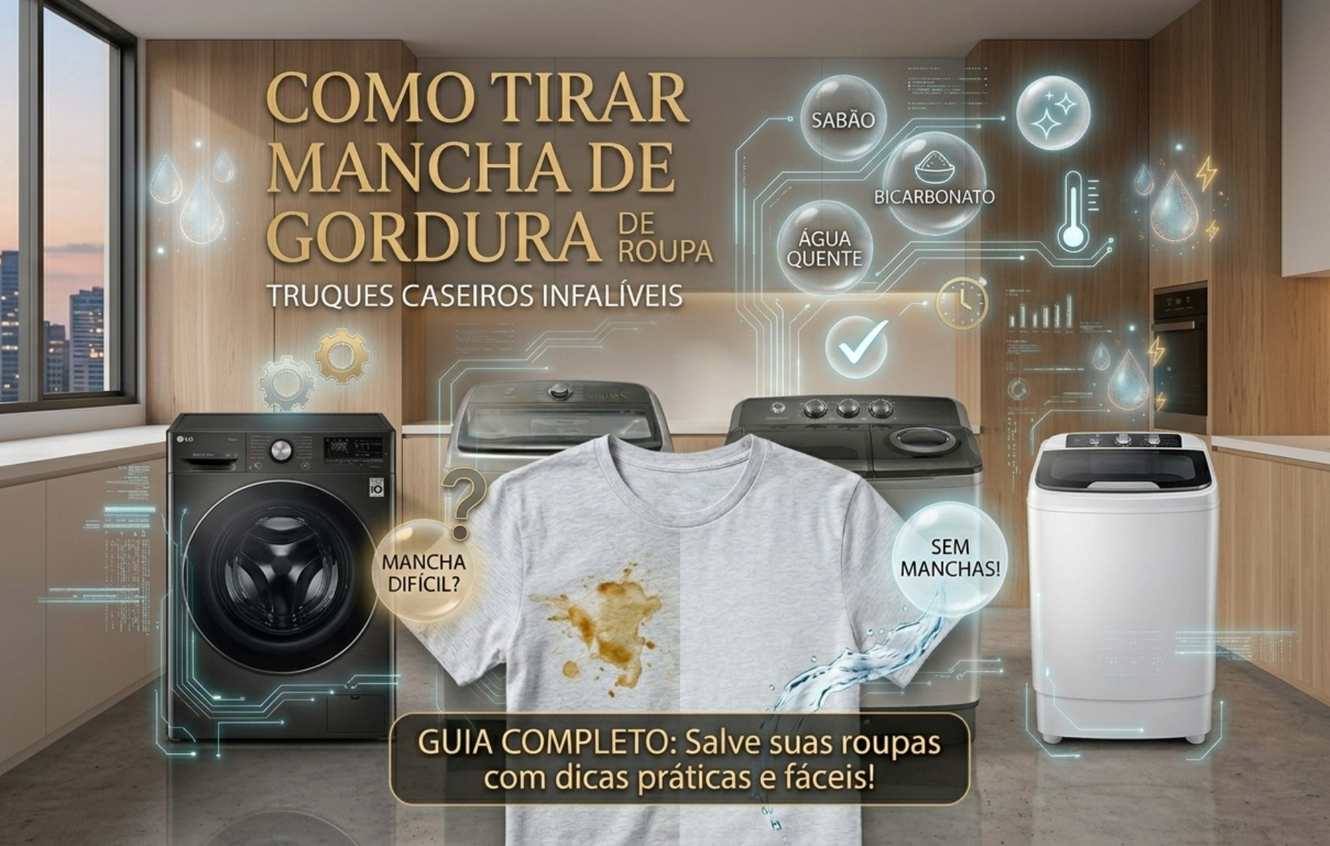 Como tirar mancha gordura da roupa de forma fácil e rápida