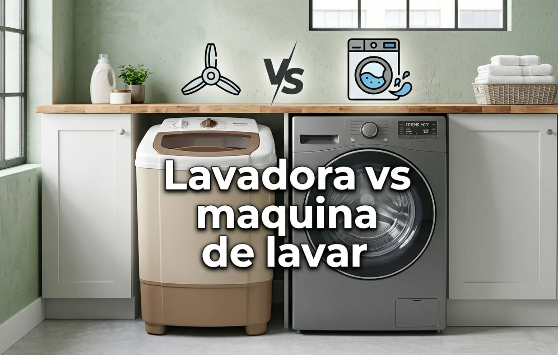 Diferença entre máquina de lavar, lavadora e lava e seca