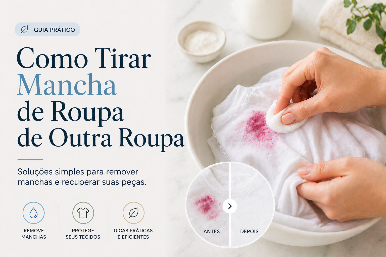 Como tirar mancha de roupa manchada por outra roupa