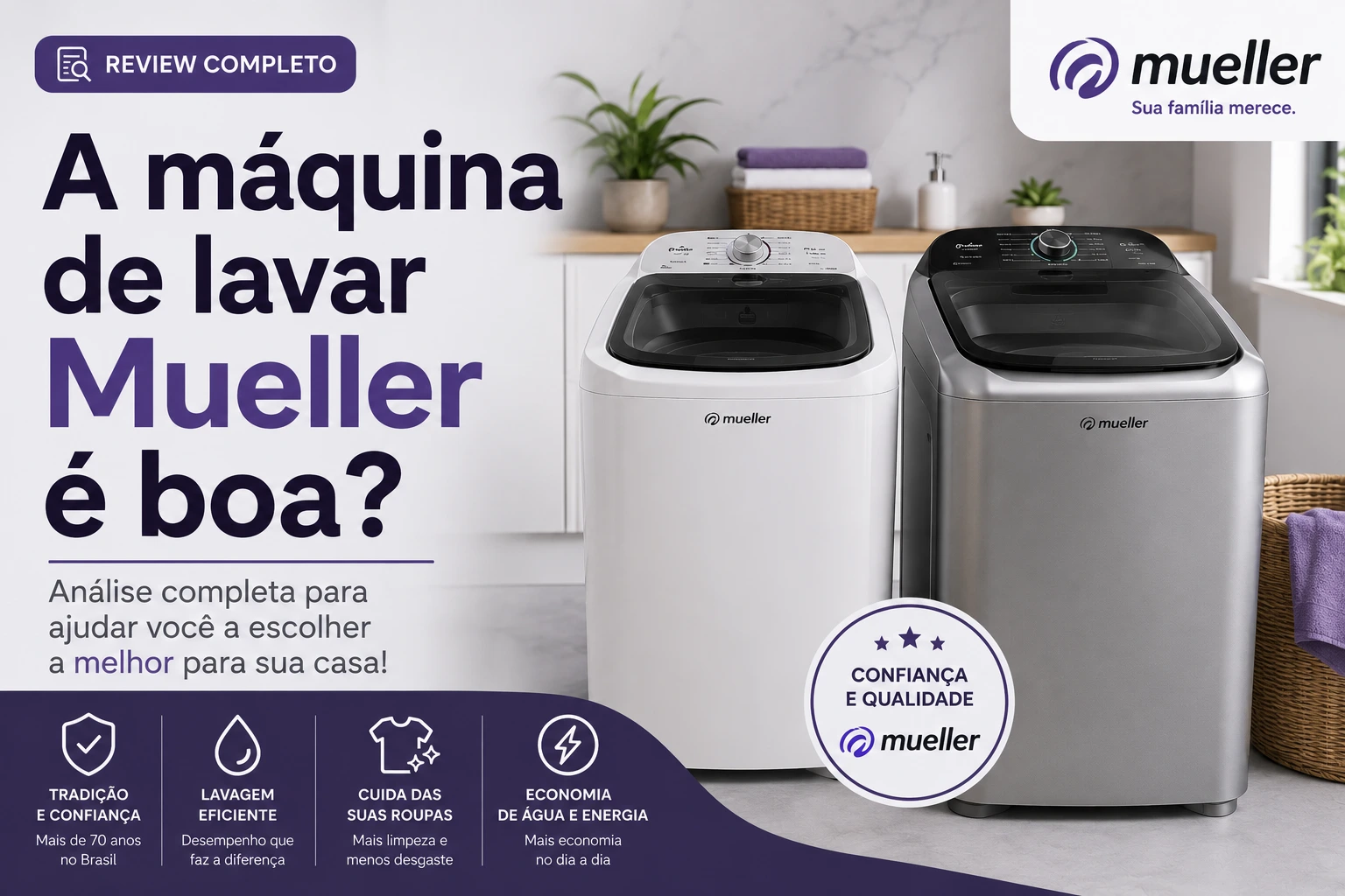 A máquina de lavar Mueller é boa?