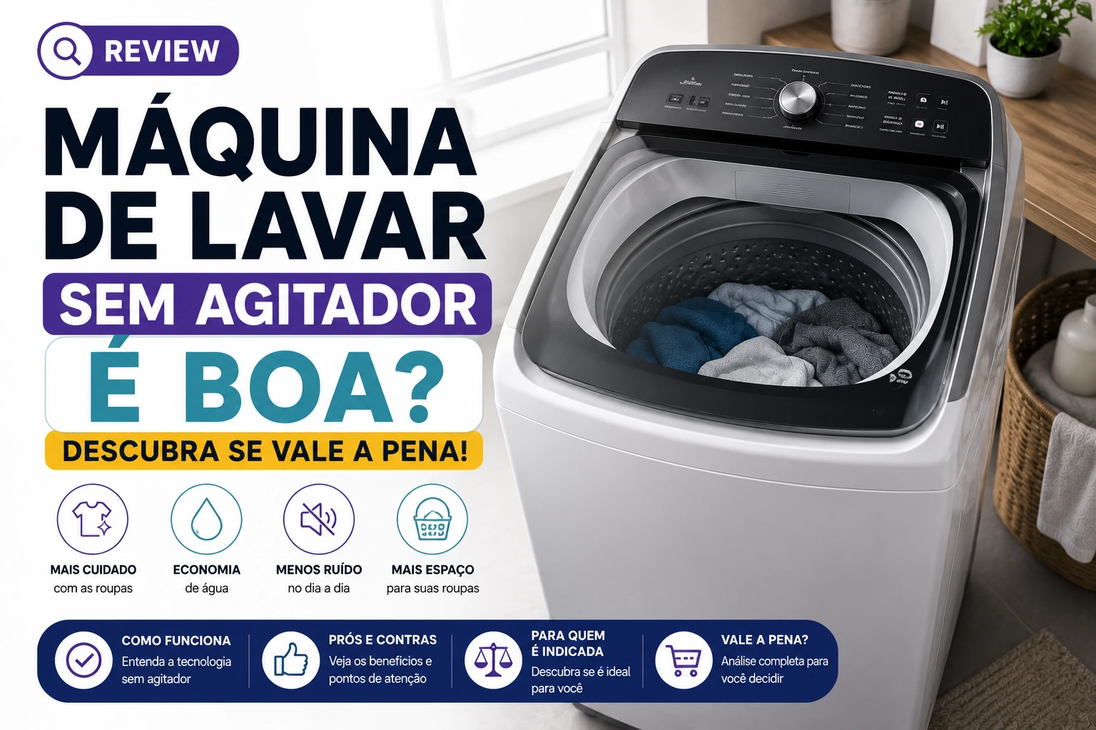 Máquina de Lavar sem Agitador é Boa? Descubra se Vale a Pena