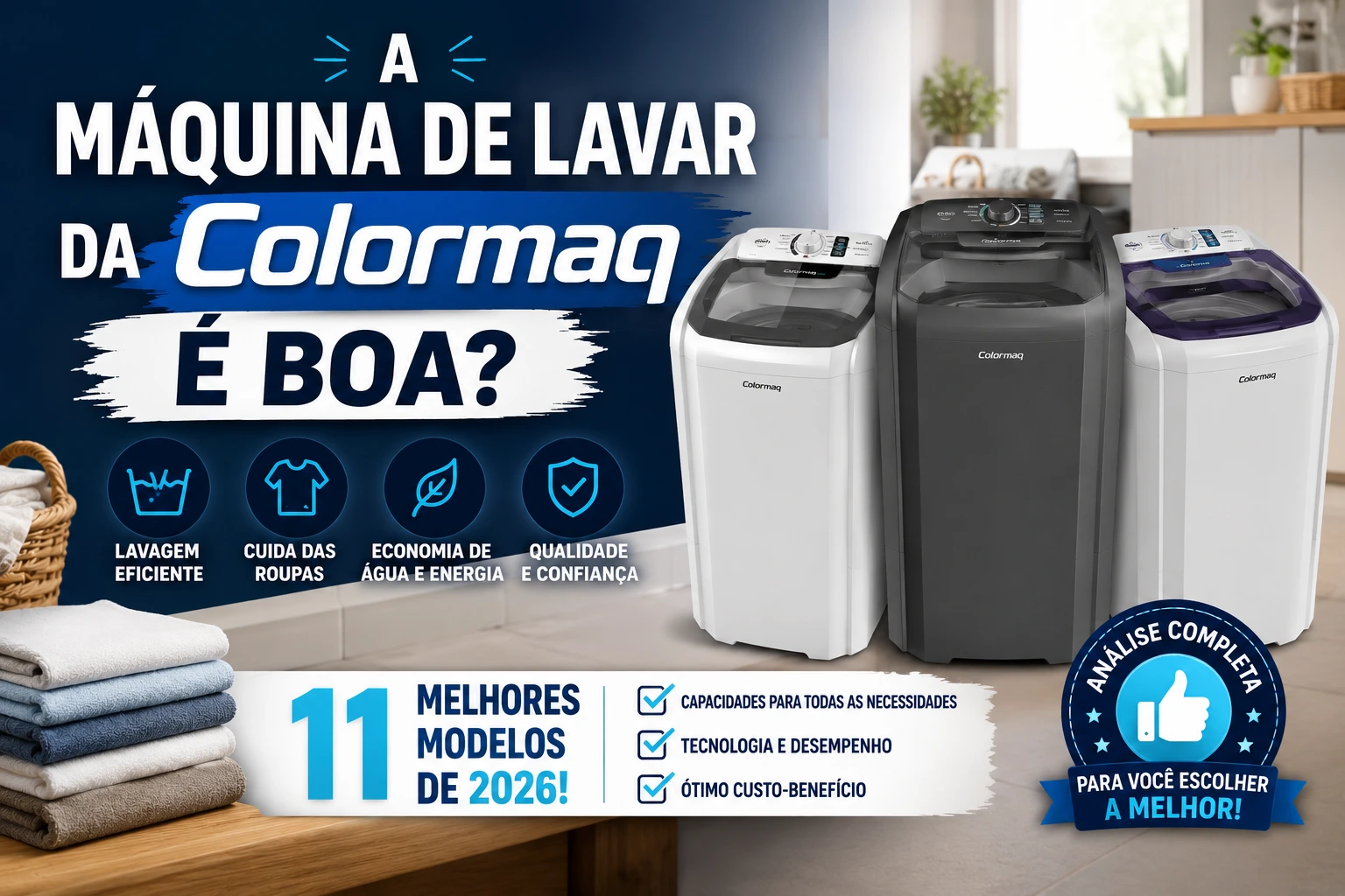 A Máquina de Lavar da Colormaq é boa? Os 11 melhores Modelos de 2026!