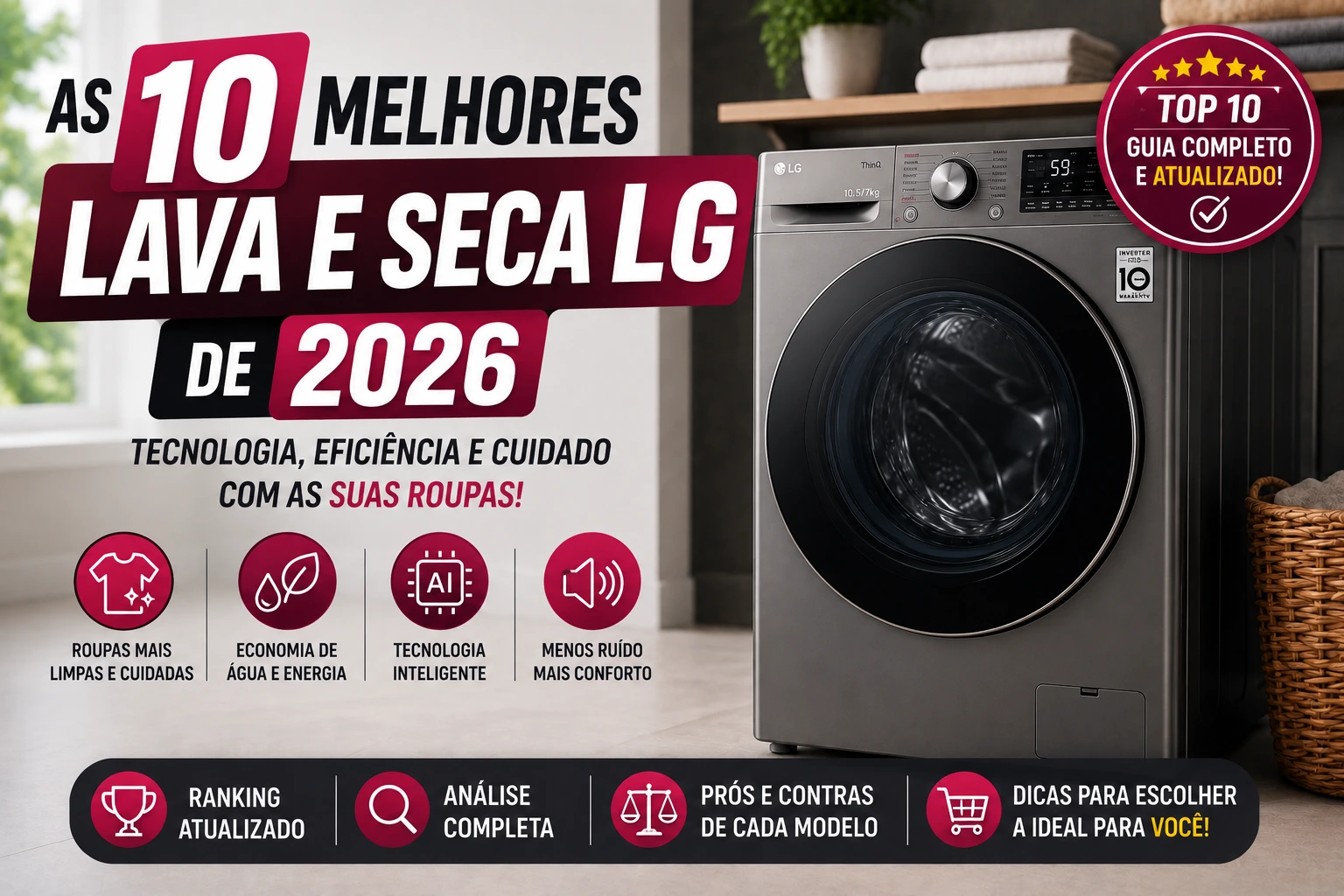 As 10 Melhores Lava e Seca LG de 2026