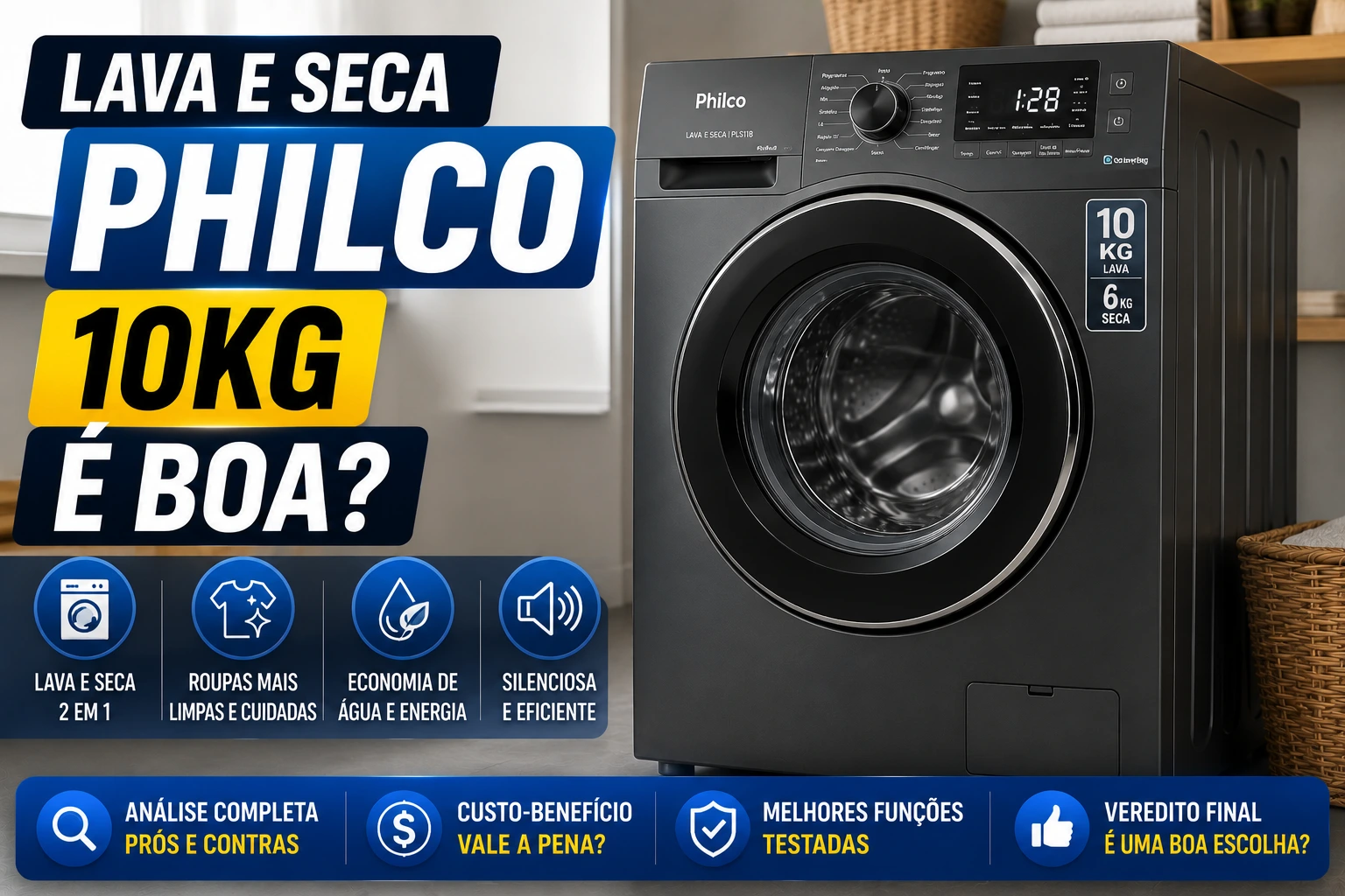 Lava e Seca Philco 10kg é boa?