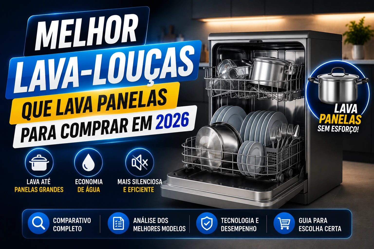 Melhor lava-louças que lava panelas para comprar em 2026