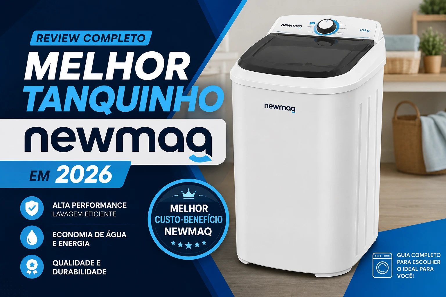 Melhor tanquinho Newmaq em 2026