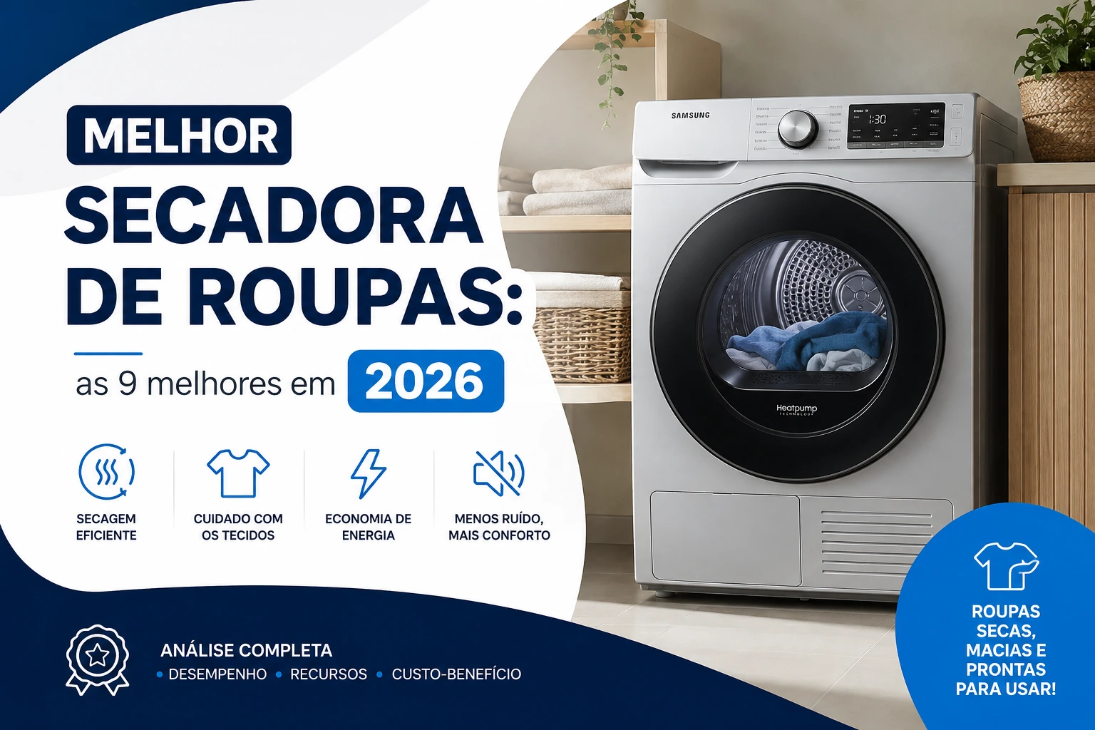 Melhor secadora de roupas: as 9 melhores em 2026