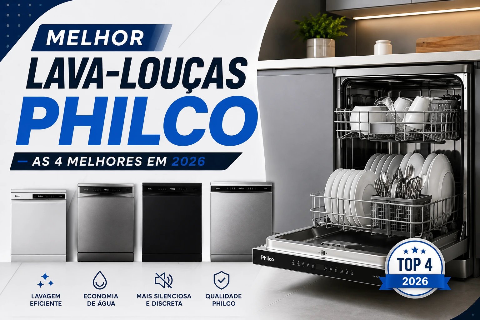 Melhor lava-louças Philco: as 4 melhores em 2026