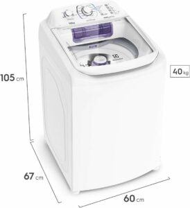 2 Lavadora Compacta LAC12 com Dispenser Autolimpante e Cesto Inox