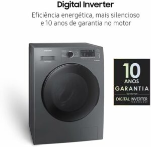 Lava e Seca Samsung WD11A com Ecobubble WD11A4453BX Inox Look 117kg 220V 3