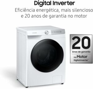 Lavadora e Secadora Samsung WD13T Smart 13kg Branco 127V WD13T704DBHAZ 4