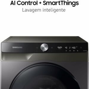 3 Lavadora e Secadora Smart WD13T Samsung 13Kg Inox 127V WD13T704DBXAZ