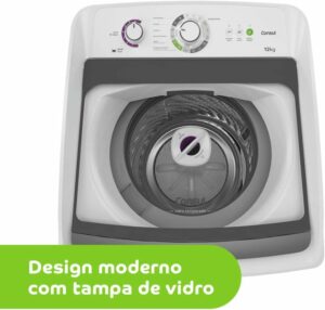 4 Máquina de Lavar Consul 12kg Dosagem Extra Econômica e Ciclo Edredom - CWH12AB 110V