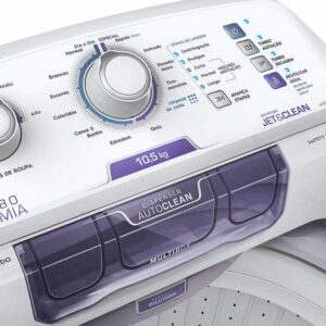 4 Máquina de Lavar Electrolux 10,5kg Branca Turbo Economia com Jet&Clean e Filtro Fiapos (LAC11) - 127V