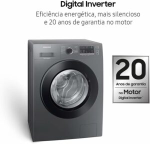 4 Samsung Lava e Seca WD11M com Digital Inverter WD11M4473PX Inox Look 117kg - 220V