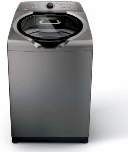 1 Máquina de Lavar Brastemp 15kg titânio com Ciclo Edredom Especial e Enxágue Anti-Alérgico - BWN15AT 220V