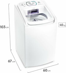 2 Electrolux LES11 Essential Care - Máquina de Lavar, 11kg, Silenciosa, com Easy Clean e Filtro Fiapos 110v