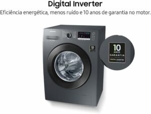 4 Lavadora Samsung WW4000 Digital Inverter WW11J4473PX Inox Look 11kg (220v)