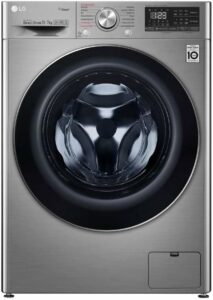 1 Lava e Seca Smart LG 11kg Aço Escovado com Inteligência Artificial AIDD™ VC4-CV5011TS4A 220V