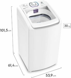 2 Lavadora de Roupas 8.5 Kg Essencial Care Automática 110 Volts, Branco, Electrolux