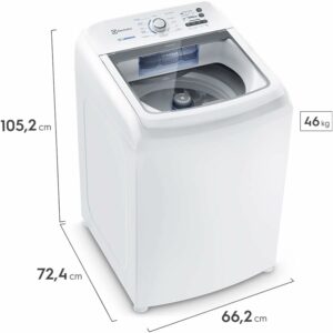 2 Máquina de Lavar Electrolux 15kg Branca Essential Care com Cesto Inox e Jet&Clean (LED15) - 220V