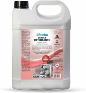 1-Detergente Máquina De Lavar Louças Dertex 5 Lts