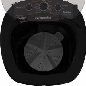 1-Lavadora Semiautomática Mueller Big com Aquatec 16kg 127V Preto