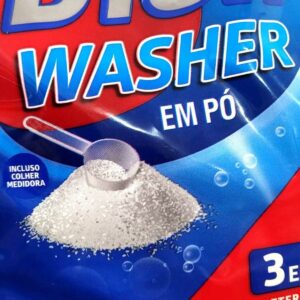 2-Dish Washer 3 em 1 Pó Detergente Sabão para Máquina Lava-Louças Pratos Embalagem Econômica com 2,5kg com Oxigênio Ativo - Rende até 100 Lavagens e Dispensa