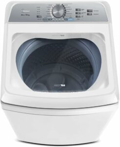 3-Lavadora de Roupas 13kg Midea com Sistema Ciclone Branca 220V