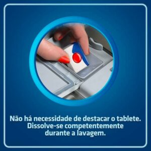 4-Detergente para Lava Louças em tabletes Finish Embalagem Econômica com 91 tabletes Powerball