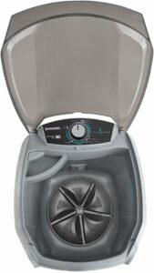 4-SUGGAR LAVADORA DE ROUPAS LAVAMAX ECO 10KG 110V PRATA LE1021PR