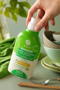 5-Detergente Máquina Lava Louças – Dispensa Secante, Limpeza Profunda Enzimática, Produto Natural – Hipoalérgico, Vegano, Cruelty Free – Rende 16 Lavangens