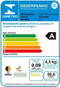 5-Tanquinho Máquina de Lavar Semiautomática Mueller Plus 4.5kg 127V Branco