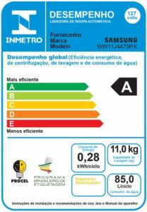 6-Samsung Lavadora de Roupas WW4000 Digital Inverter 11kg Inox 110V WW11J4473PXAZ