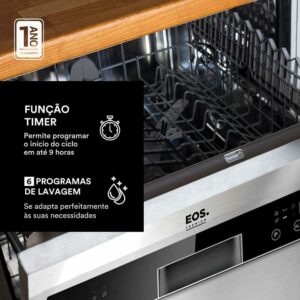 Lava Louças Eos 14 Serviços Ell14s Inox Prata 3