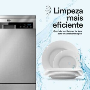 Lava Louças Eos 14 Serviços Ell14s Inox Prata 4