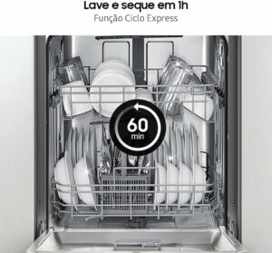 Lava-Louças Samsung Inox Preta 14 Serviços 110V DW60C7050FG AZ 3