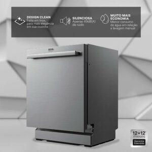 Lava louças Eos 15 Serviços Inox Ell15i 220v 5