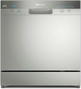 1-Lava-Louças Electrolux 8 Serviços Inox com Função Higienizar (LL08S) 127V