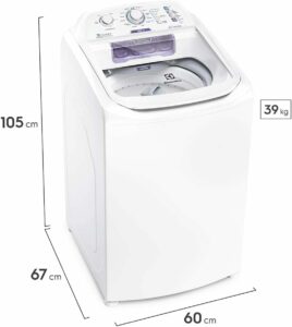 2 Lavadora de Roupas, Electrolux LAC11 10,5 kg, Dispenser Autolimpante, 127V