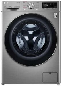 1 Lava e Seca Smart LG VC4 13kg Aço Escovado com Inteligência Artificial AIDD™ - CV5013EC4 - Motor Inverter