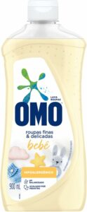 1 OMO Sabão Líquido Roupas Finas E Delicadas Bebê 900Ml
