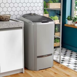 2 Colormaq Máquina de Lavar Roupa Semiautomática Tanquinho 15 KG LCS 15 Prata 220V