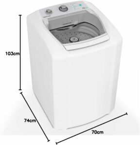 2 Colormaq Maquina de Lavar Roupas Automatica 15KG LCA15 Turbo Lavagem Branco 220V