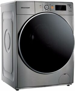 2 Lava e Seca Brastemp 10kg com Ciclo Tira Manchas Pro e Ciclo 1h Pronto para Vestir Inox Bnq10as 127v