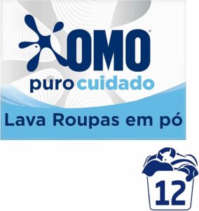 2 OMO Puro Cuidado - Sabão Em Pó 800G