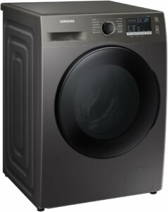 2 Samsung Lavadora de Roupas Digital Inverter Porta Black WW11T Inox 11kg 220V