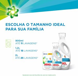 3 Lava Roupas Ariel Suave e Gentil - 2L