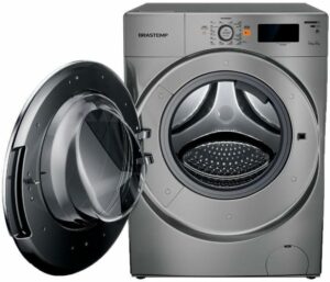 3 Lava e Seca Brastemp 10kg com Ciclo Tira Manchas Pro e Ciclo 1h Pronto para Vestir Inox Bnq10as 127v